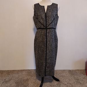 Black and White Sparkly Ann Taylor Dress